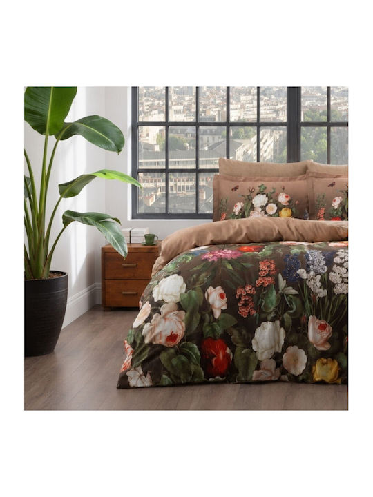 Tac Set Huse Pentru Pilote 200x220cm Dublu Cu 4 Fețe De Pernă Și 1 Cearceaf Digital Ponia