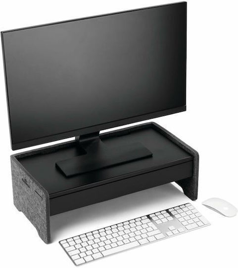 Durable Drawer Monitor Stand Effect Black
