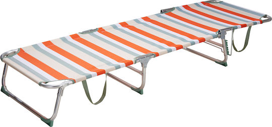 Camping Strandliege Rot Klappbar Aluminium 187x57x29cm