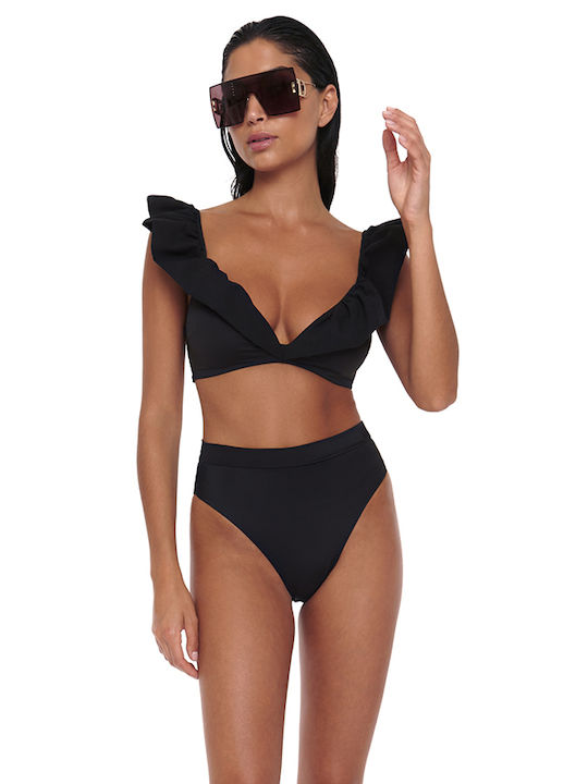 Bikini Slip High Waist Black
