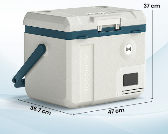 Outsunny Frigider Portabil 19l 100-240V Alb