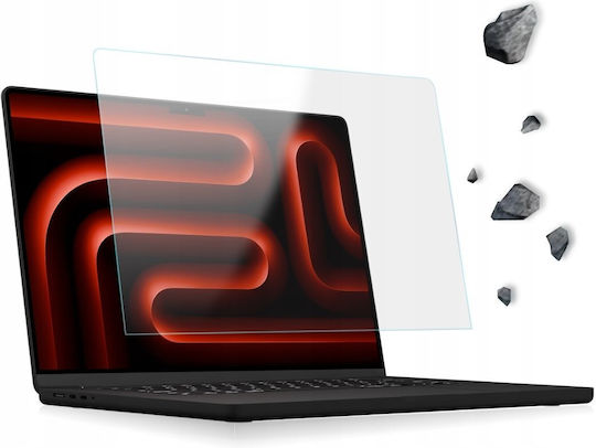 Grizzglass Hybridglass Easy Protective Film Installation Kit Included Compatible Macbook Pro 16 Inch M2 Transparent