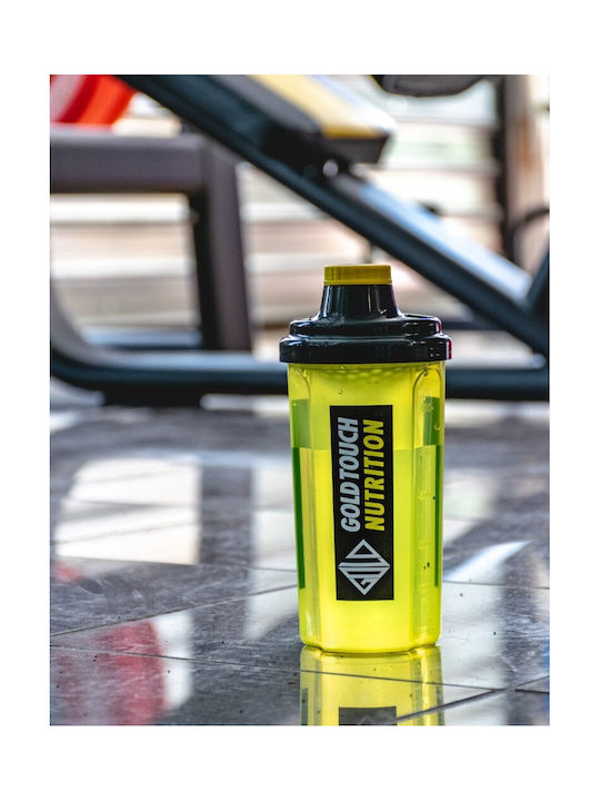 GoldTouch Nutrition Plastic Protein Shaker 500ml Yellow