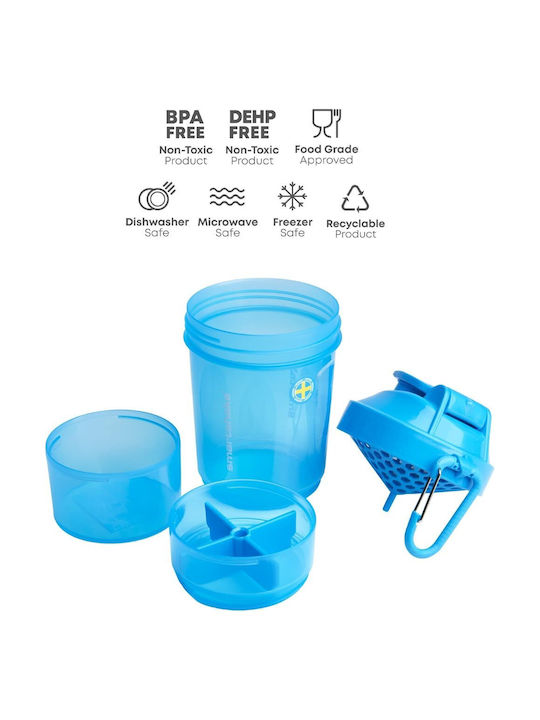 SmartShake Original2Go 3313 Plastic Protein Shaker 600ml Blue