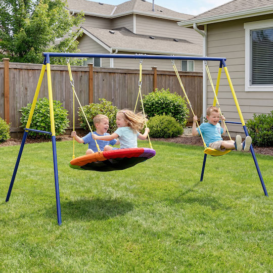 Aiyaplay Hanging Metal Swing for 8+ Years Multicolour