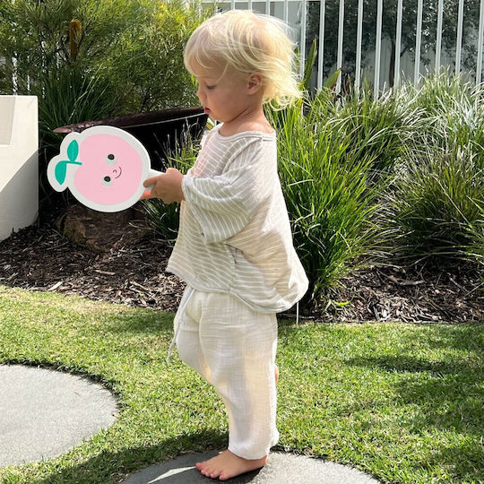 Kids Velcro Beach Rackets Poppy Peach Sunnylife