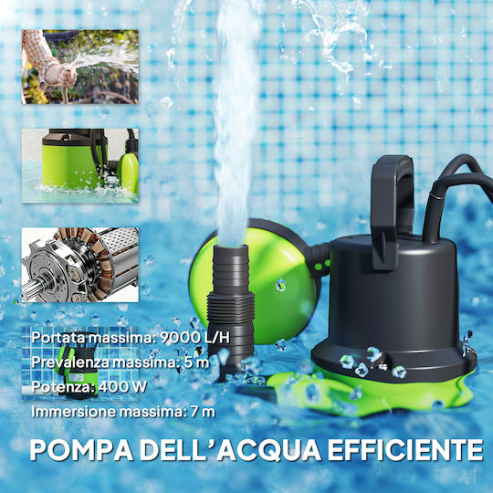 Outsunny Αντλία Ακαθάρτων / Λυμάτων 0.53hp 84H-418V90GN