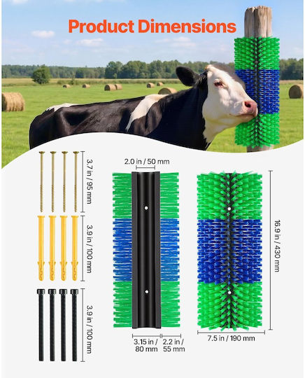 Vevor Scraping Brush 43x19x19cm 2 Pieces