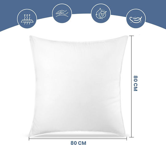 Μαξιλάρι Ύπνου Polyester 80x80cm 2τμχ