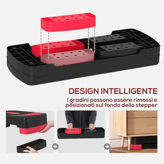 HomCom Aerobic Stepper με Ρυθμιζόμενο Ύψος