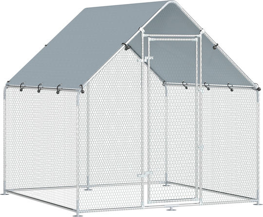 Pawhut Wooden Poultry Coop L2 x W2 x H2m