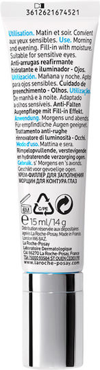 La Roche Posay Redermic C Cremă de Ochi pentru Anti-îmbătrânire Tonifiere și Cearcane 15ml