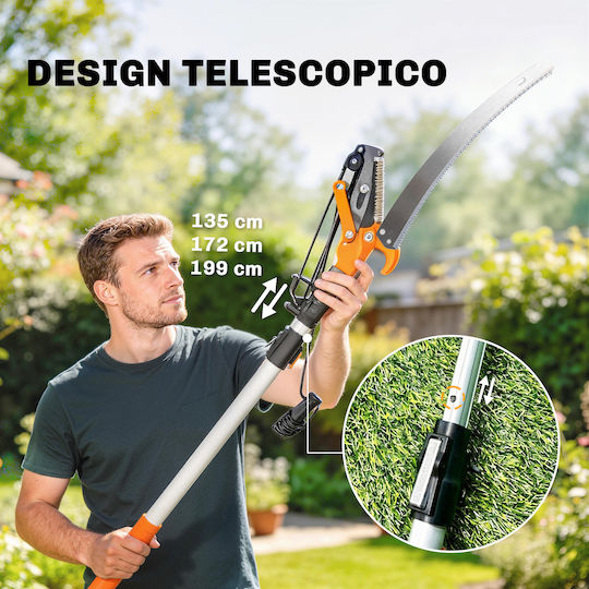 Outsunny 84H-761V00OG Telescopic Pole Saw