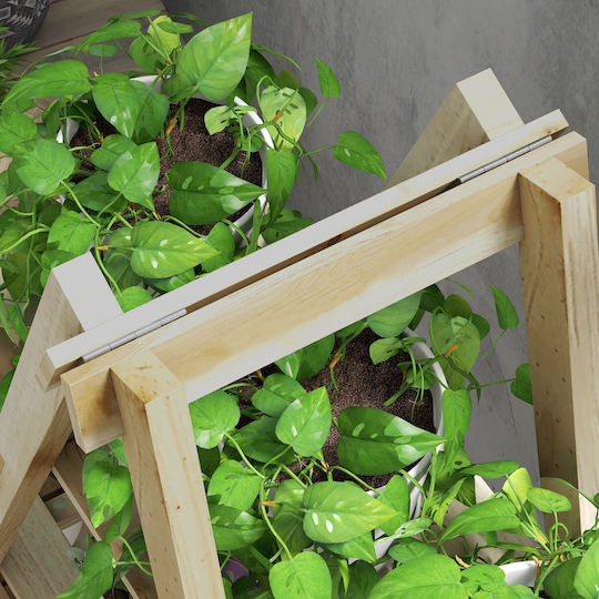 Outsunny Wooden Plant Stand 100x36x112cm
