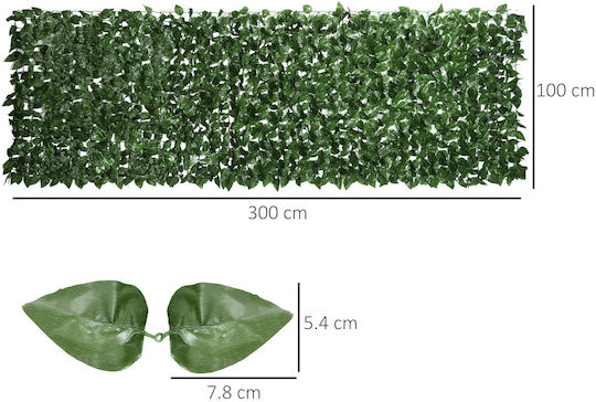 Outsunny Artificial Foliage Panel 1x3m
