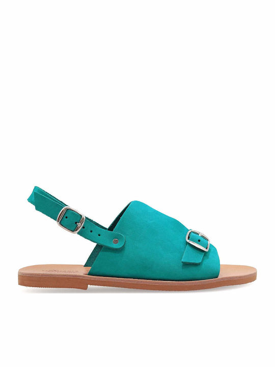 Flat Sandals Efrosyni Turquoise