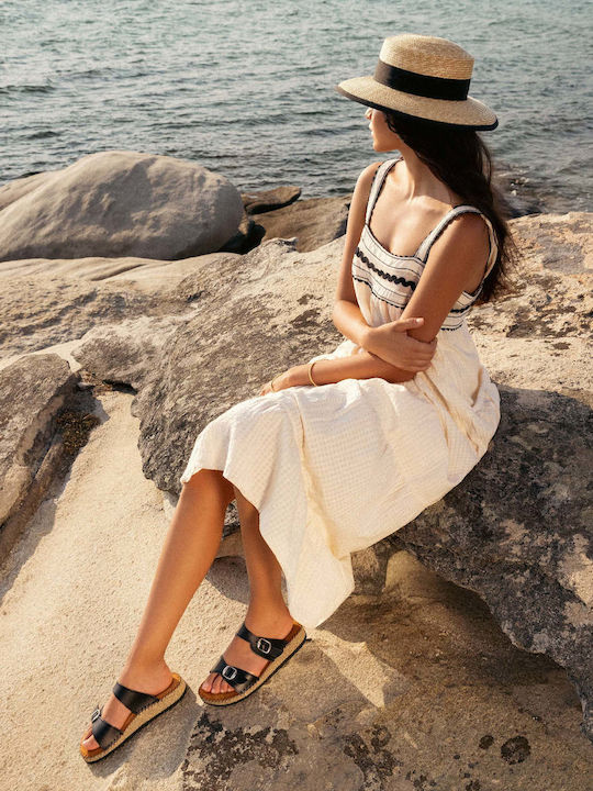 Anatomic Sandals Slippers Delos Black