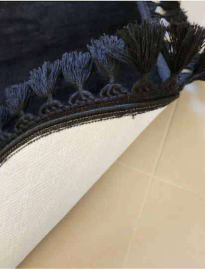SteweHome Non-Slip Set Bath Mats STE-029980-P29980 Black 60x100cm 2 Pieces