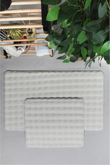 SteweHome Set Bath Mats STE-029956-V66577 Beige 60x100cm 2 Pieces