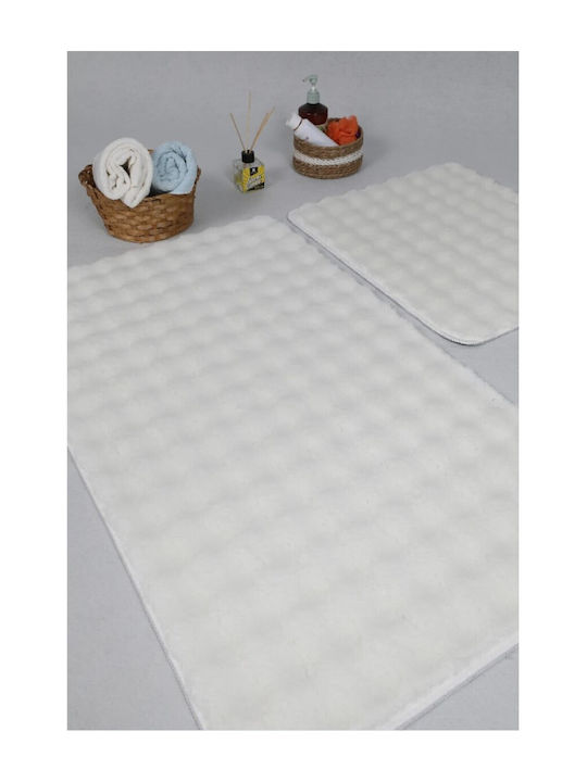 SteweHome Rutschfestes Set Badematten STE-029946-V66549 Beiges 60x100cm 2 Stück
