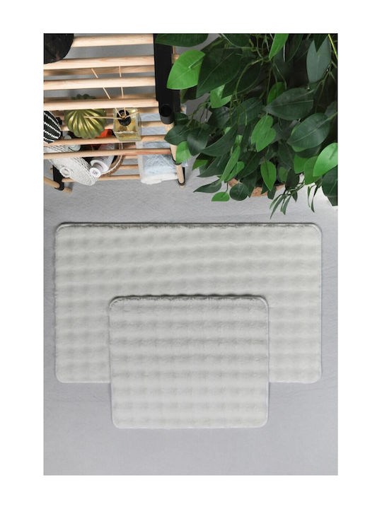 SteweHome Rutschfestes Set Badematten STE-029946-V66549 Beiges 60x100cm 2 Stück
