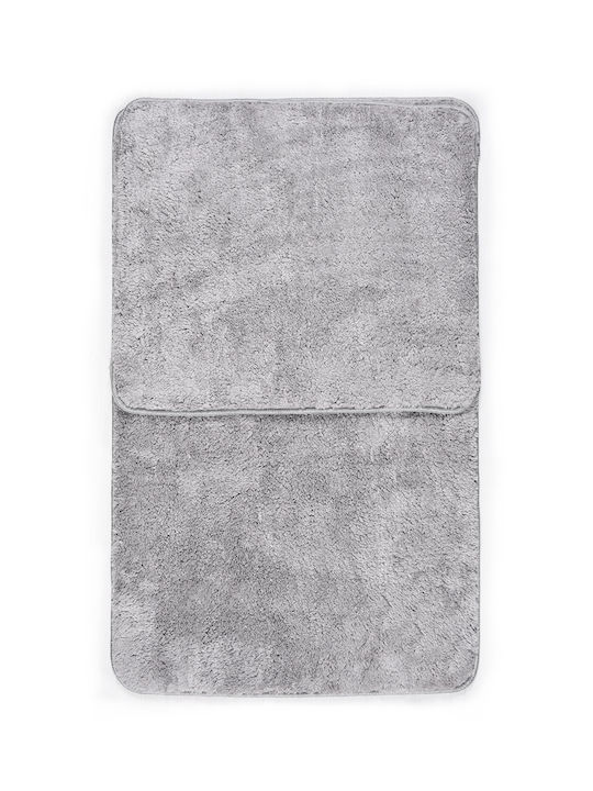 SteweHome Rutschfestes Set Badematten SteweHome Grau 60x100cm 2 Stück