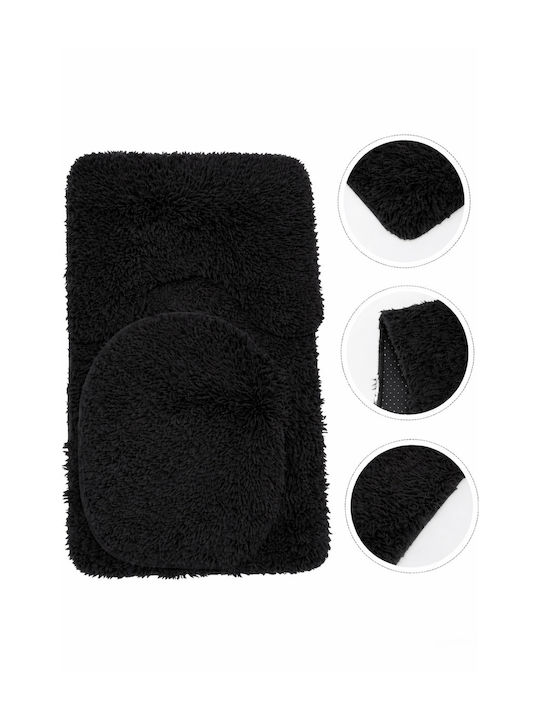 SteweHome Non-Slip Bath Mats Set STE-029916-V66444 Grey 60x100cm 3 Pieces