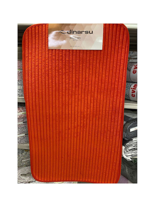 SteweHome Rutschfestes Set Badematten STE-029895-P29895 Rote 60x48cm 2 Stück