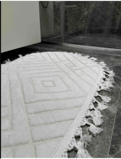 SteweHome Non-Slip Set Bath Mats STE-029849-P29849 White 60x100cm 2 Pieces