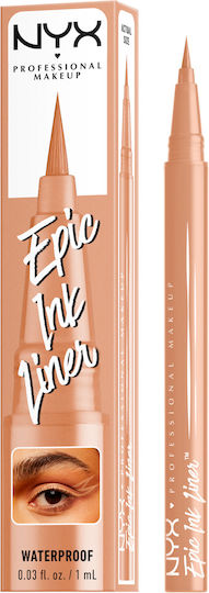 NYX Professional Makeup Epic Ink Waterproof & Long Stay Pen Eye Liner 06 Lil Toasty 1ml