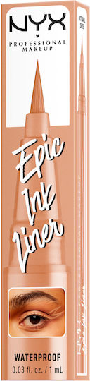 NYX Professional Makeup Epic Ink Waterproof & Long Stay Pen Eye Liner 06 Lil Toasty 1ml