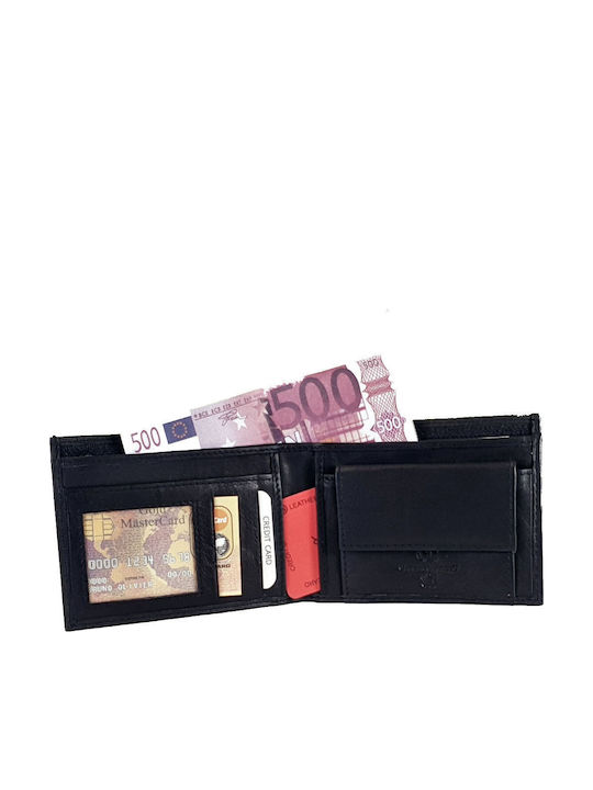 Кожен Мъжки Портфейл с RFID Черен