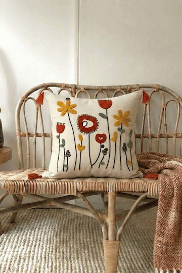 SteweHome Μαξιλαροθήκη Μπεζ 42x42εκ.