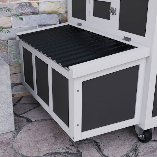 Pawhut Wooden Poultry Coop M1.47 x P0.93 x H0.89m