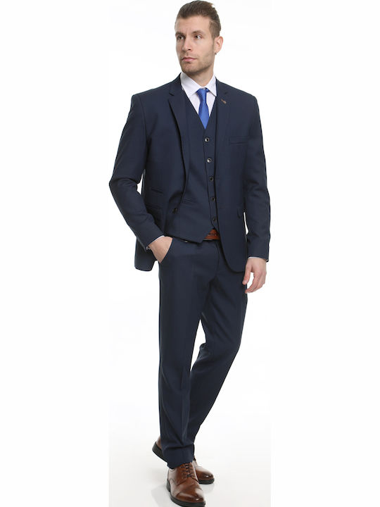 Men's Groom's Suit with Vest with Slim Fit Bl.bl