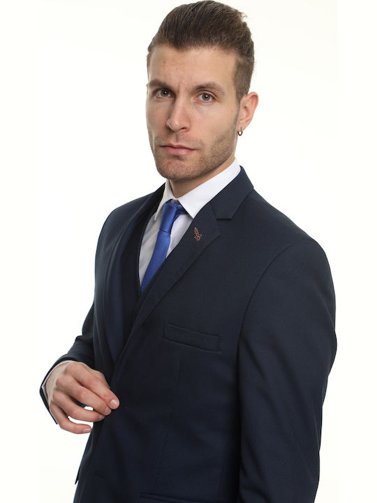 Men's Groom's Suit with Vest with Slim Fit Bl.bl