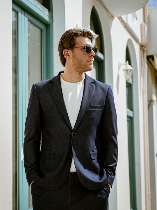 Summer Men's Suit Indigo