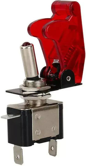 Διακόπτης Εναλλαγής – Rocker Switch On Off 12v 20a Carbon