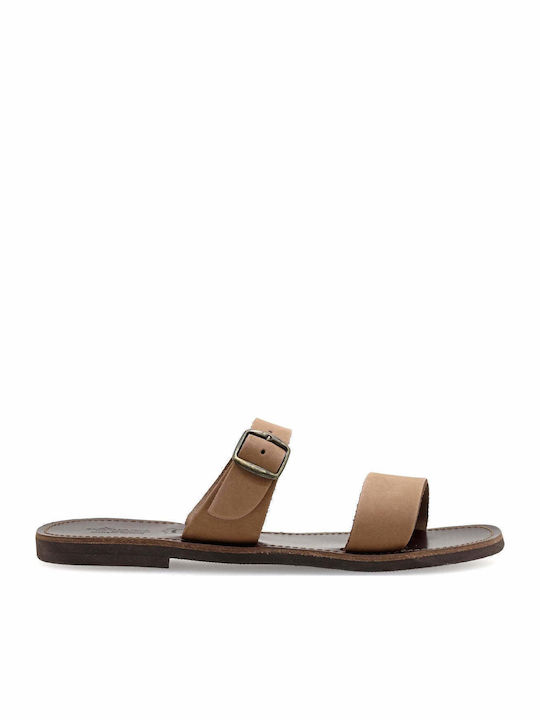 Herrensandalen mit Schnalle Eros Braun