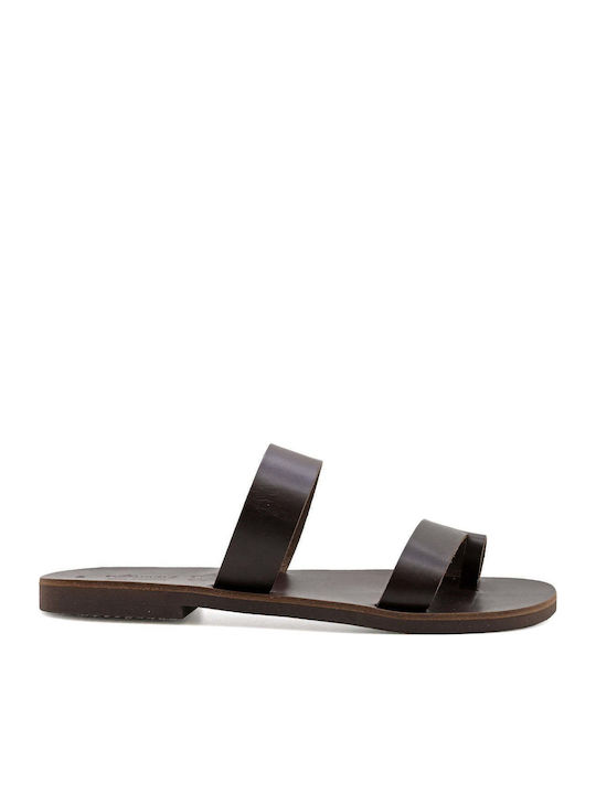Herrensandalen Pantoffeln Theseus Braune