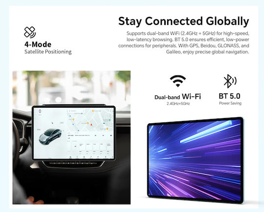 Teclast P50 2025 4G 11" Tablet (8GB/128GB/Πληκτρολόγιο/Στυλό Αφής/Θήκη) Μπλε