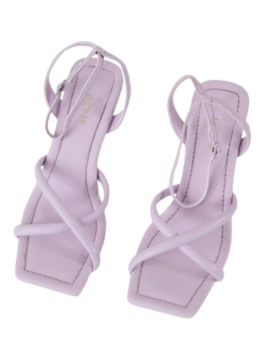 Leather Sandals Purple