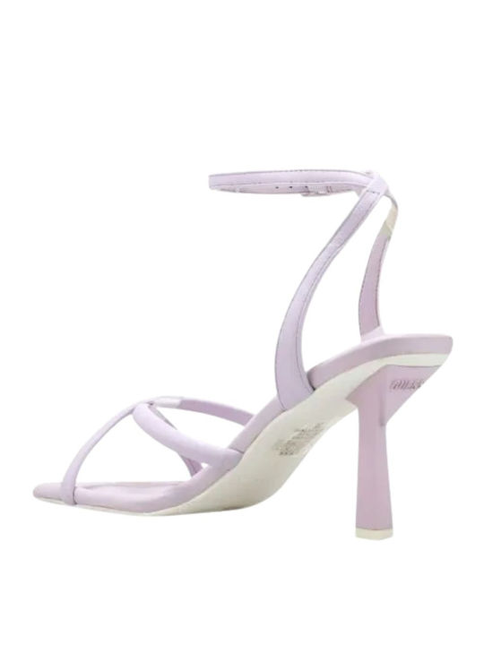 Leather Sandals Purple