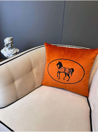 SteweHome SteweHome Dekorativer Kissenbezug Aus Samt Orange 43x43cm