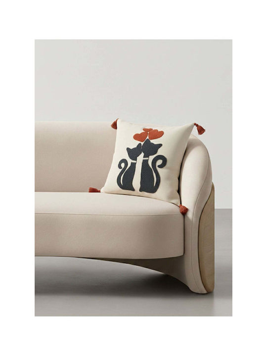 SteweHome Decorative Pillow Case Beige 42x42cm