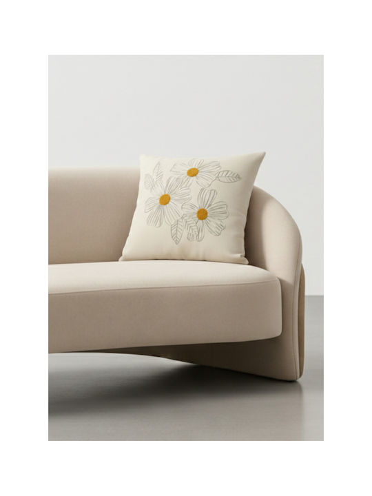SteweHome Decorative Pillow Case Beige 42x42cm