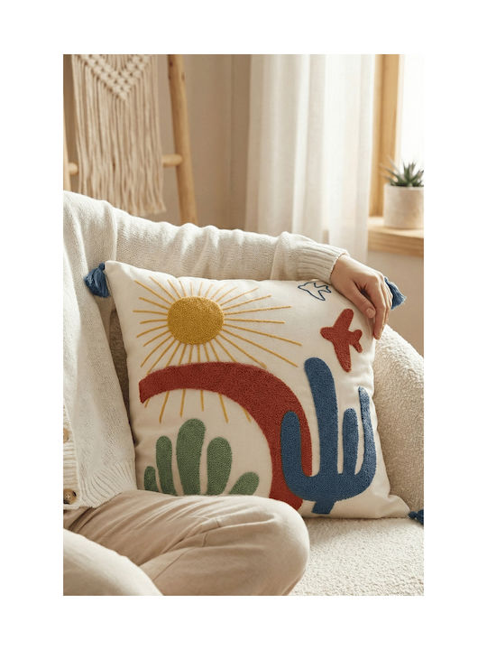 SteweHome Decorative Pillow Case Beige 42x42cm