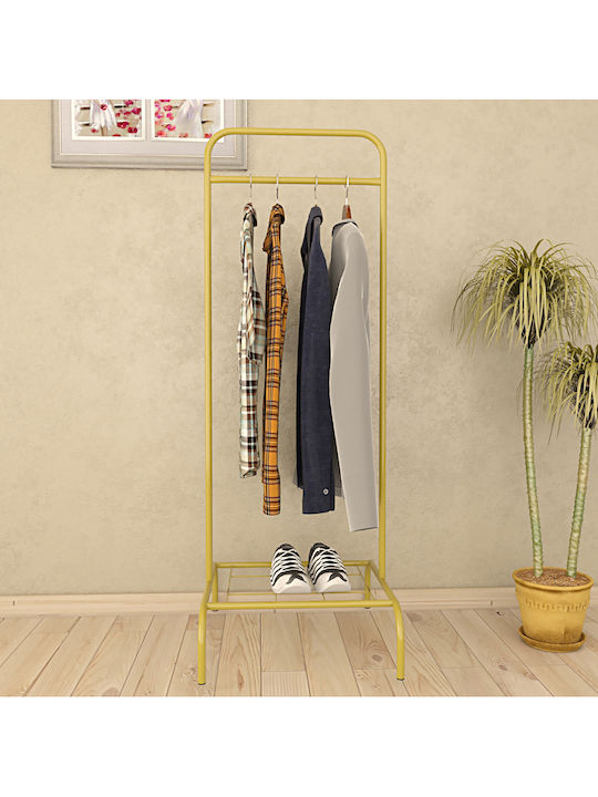 SteweHome Kleiderständer Aus Metall Goldene 47x132cm