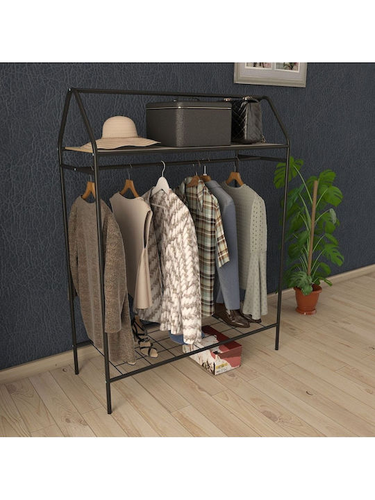 SteweHome SteweHome Kleiderständer aus Metall Schwarz 104x143cm