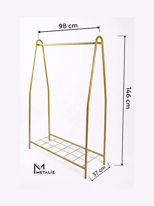 SteweHome Kremastră De Podea Din Metal Bej 98x135cm